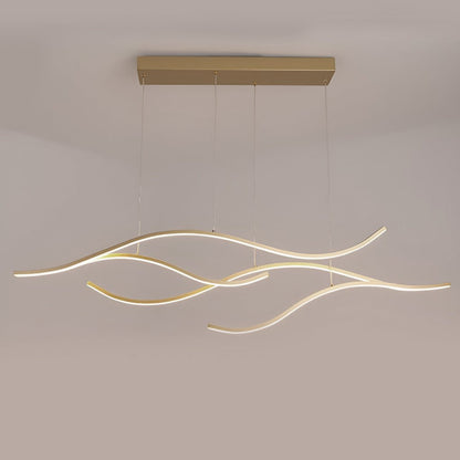 Skanto | Designer LED Ceiling Lamp with Wavy Curved Shape