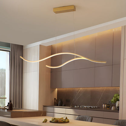 Skanto | Designer LED Ceiling Lamp with Wavy Curved Shape