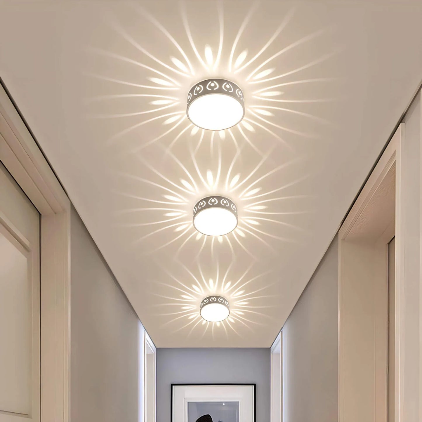 Elegant Hallway Ceiling Light – Warm or Cold White | Brehn