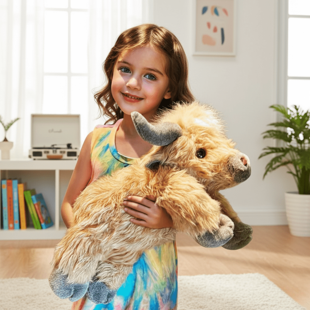 BowLift | MOOLETTE – Lovable Highland Cow Plush with Cozy, Huggable Design