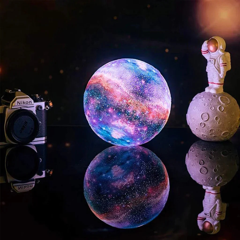 Skanto | Scandinavian Moon Lamp | 16 Colors | With Remote Control - Sky