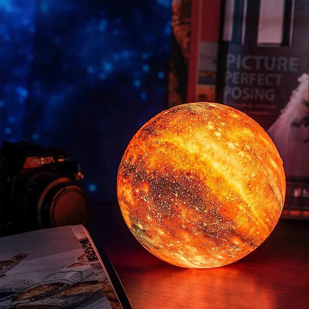 Skanto | Scandinavian Moon Lamp | 16 Colors | With Remote Control - Sky