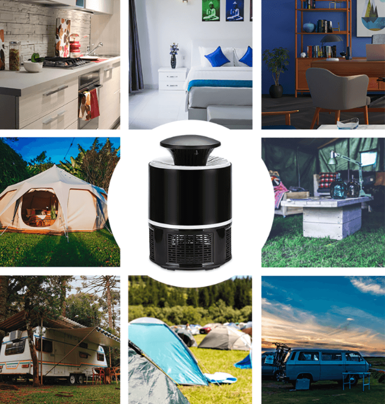 BowLift | Ultra LED Mosquito Killer Lamp – Silent Insect Trap with UV Light & USB Charging for Indoor Use