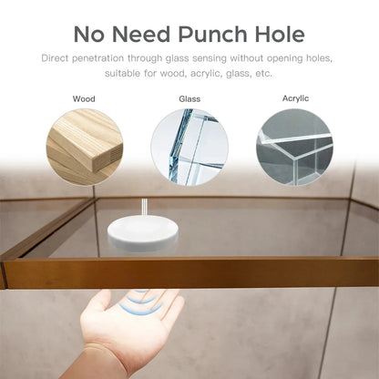 Motion Sensor LED Light Wireless Light Penetrating Wood Aluminum Bar | Skanto
