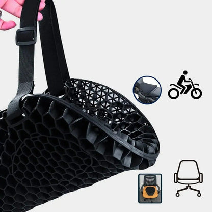 Kalsten | HoneyRide – 3D Honeycomb Shock-Relief Motorcycle Seat Cushion