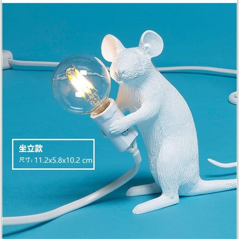 Table lamp with mouse motif