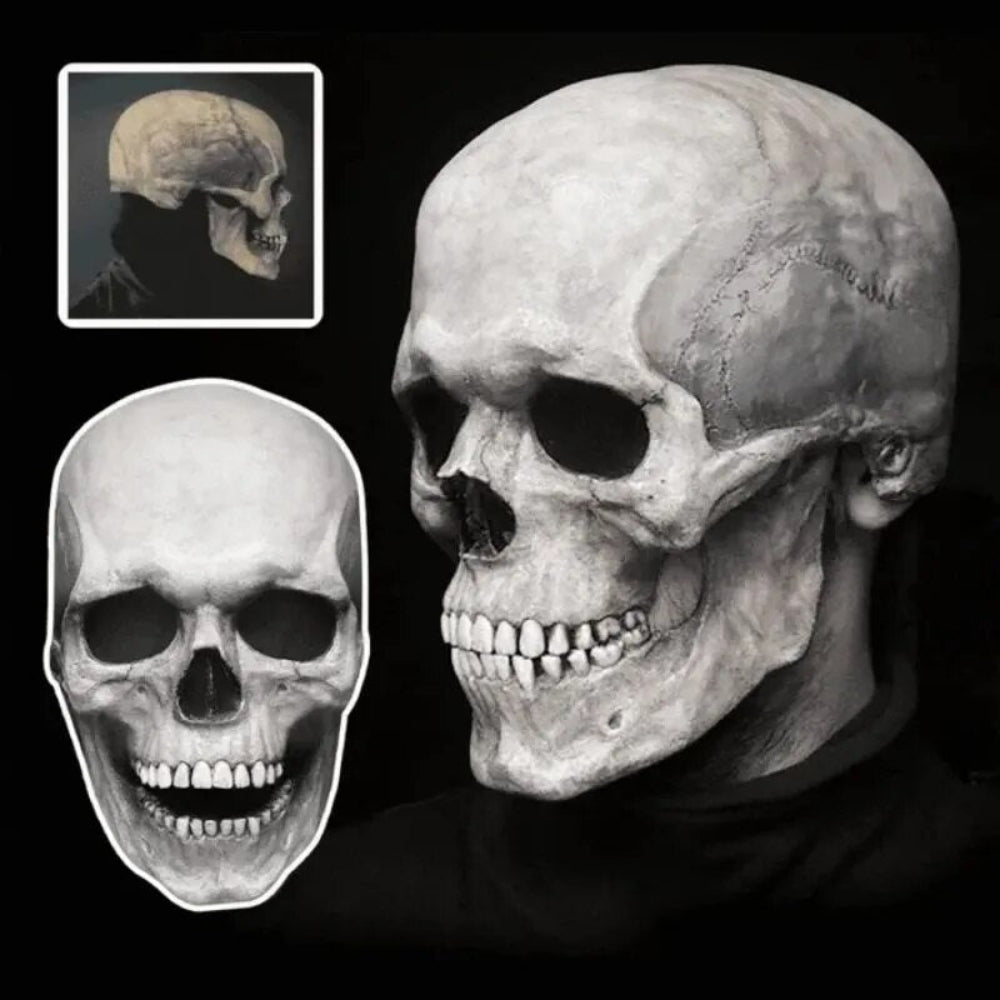 BowLift | Skull Mask Movable Jaw Realistic Latex Full Head Costume