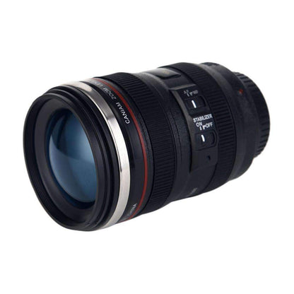 BowLift | Camera Lens Shape Cup Coffee Tea Travel Mug Stainless Steel