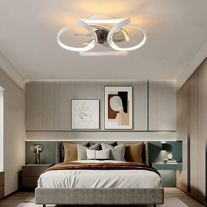 Skanto | Stylish LED Ceiling Fan with Remote Control and Flower Decoration