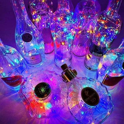 Led Bottle Light Cork Night Light DIY Decor | Bowlift