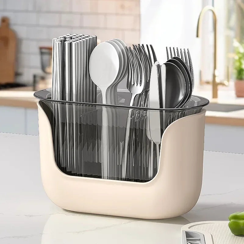 Multifunctional Cutlery Holder and Drain Storage Basket Utensils Rack | Bowlift