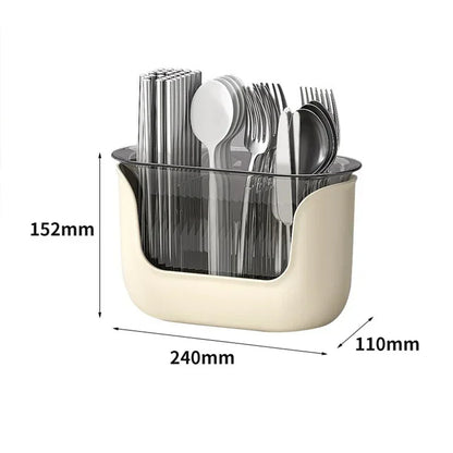 Multifunctional Cutlery Holder and Drain Storage Basket Utensils Rack | Bowlift
