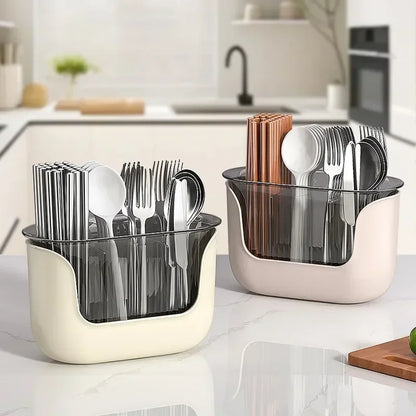 Multifunctional Cutlery Holder and Drain Storage Basket Utensils Rack | Bowlift