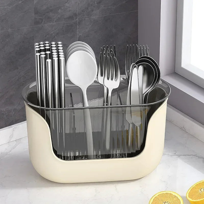 Multifunctional Cutlery Holder and Drain Storage Basket Utensils Rack | Bowlift