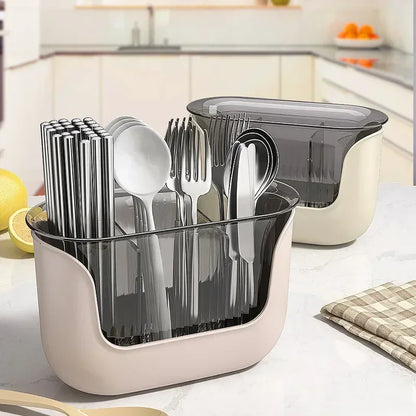 Multifunctional Cutlery Holder and Drain Storage Basket Utensils Rack | Bowlift