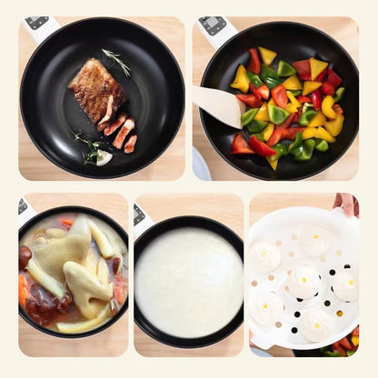BowLift | Multifunctional Electric Frying Pan with Steamer - CookEase