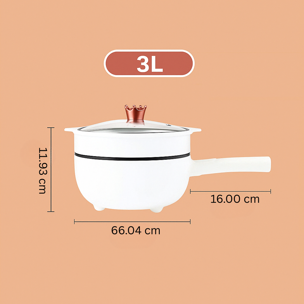 BowLift | Multifunctional Electric Frying Pan with Steamer - CookEase