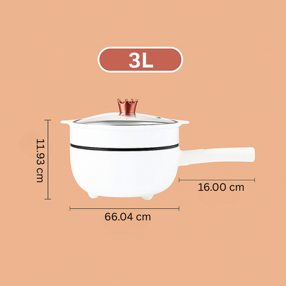BowLift | Multifunctional Electric Frying Pan with Steamer - CookEase
