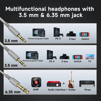 Oneodio Pro 10 Headphones - ANC TWS Noise Cancelling HiFi Stereo Dynamic DJ Studio Monitor Headset