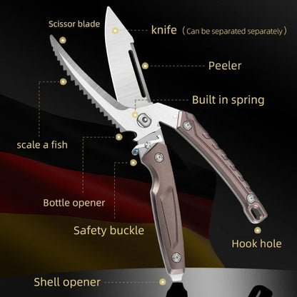 Multifunctional Heavy-Duty Kitchen Food Chicken Bone Cutting Scissors | Bowlift