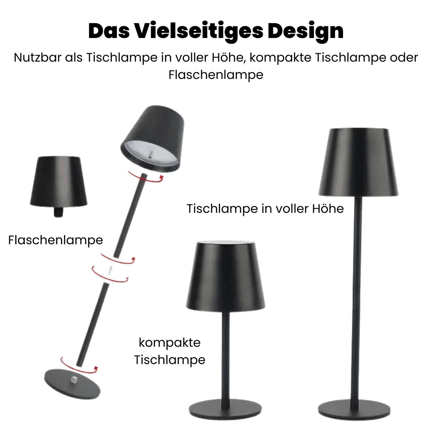 Skanto | LED Table Lamp – Wireless, Touch Control & Dimmable Light