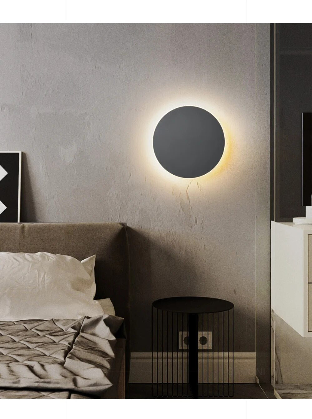 Skanto | Modern Round LED Wall Lamp for Stylish Ambient Lighting