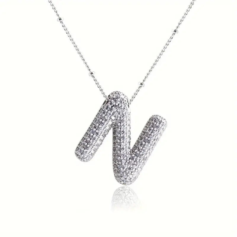 Skanto | Alphabet Diamond Pendant Necklace