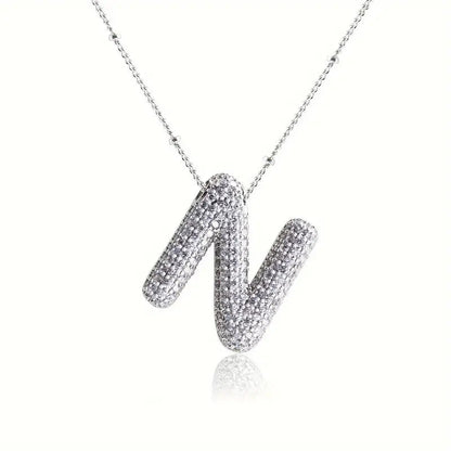 Skanto | Alphabet Diamond Pendant Necklace