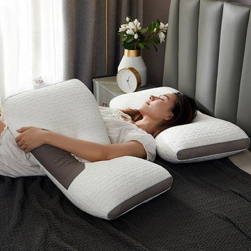 BowLift | Hybrid Pillow For Back & Side Sleepers - Neck & Shoulder Support Pillow
