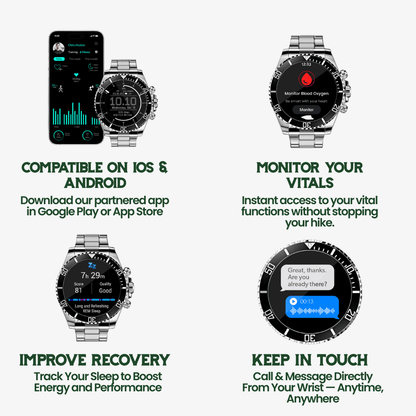 BowLift | Nexos Pro – Tactical Smartwatch with GPS & 21-Day Battery