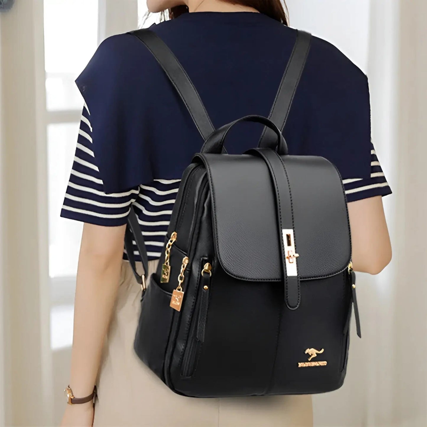 Alena Rucksack - Luxurious and High-Quality Leather Women's Handbag