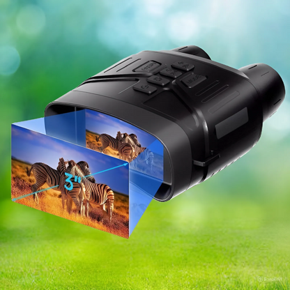 Night vision binoculars with digital thermal imaging camera