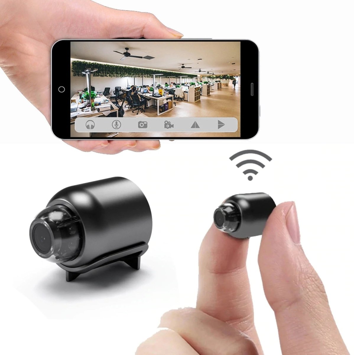 Small, wireless night vision camera for home security