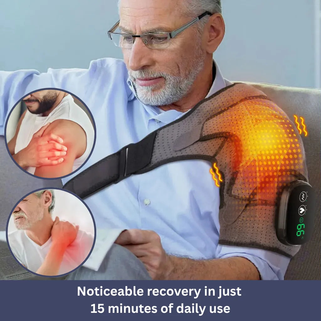Skanto | Shoulder Massager | Heat Therapy, Adjustable Intensity & Ideal for Muscle Relaxation