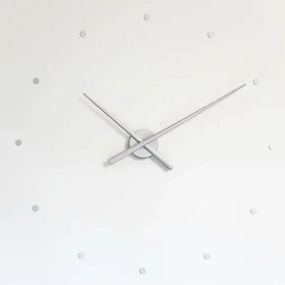 Minimalist Black Modern Wall Clock 40 cm