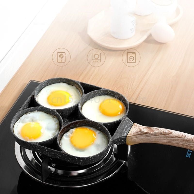 Non-stick 4-egg pan