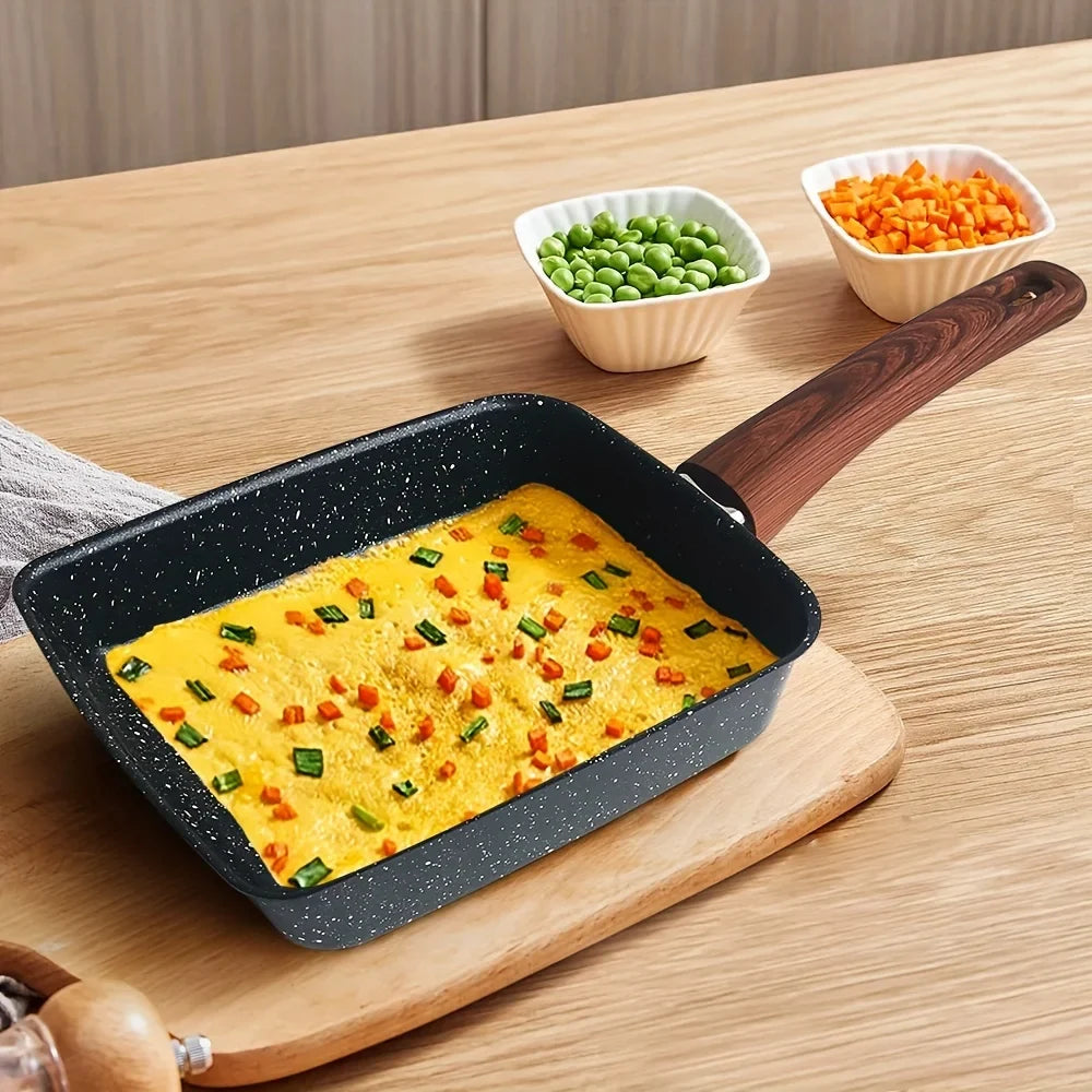Non Stick Square Frying Pan Cooking Egg Roll Cookware | Skanto