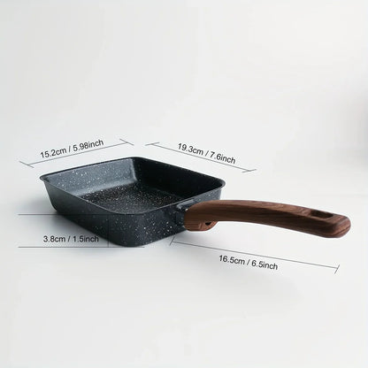Non Stick Square Frying Pan Cooking Egg Roll Cookware | Skanto