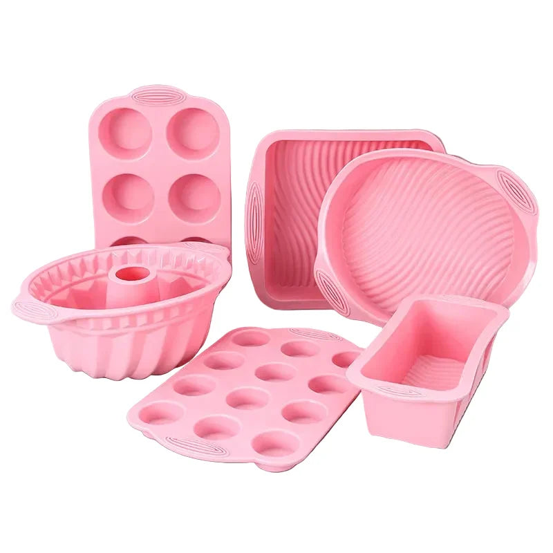 Non-stick Silicone Baking Tools Cake Muffin Bread Baking Molds Accessories | Skanto