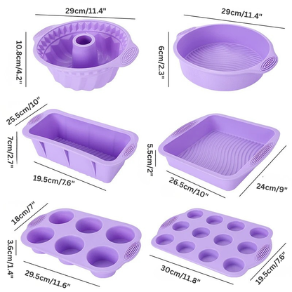 Non-stick Silicone Baking Tools Cake Muffin Bread Baking Molds Accessories | Skanto