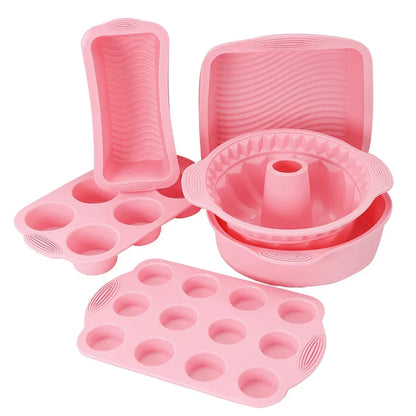 Non-stick Silicone Baking Tools Cake Muffin Bread Baking Molds Accessories | Skanto