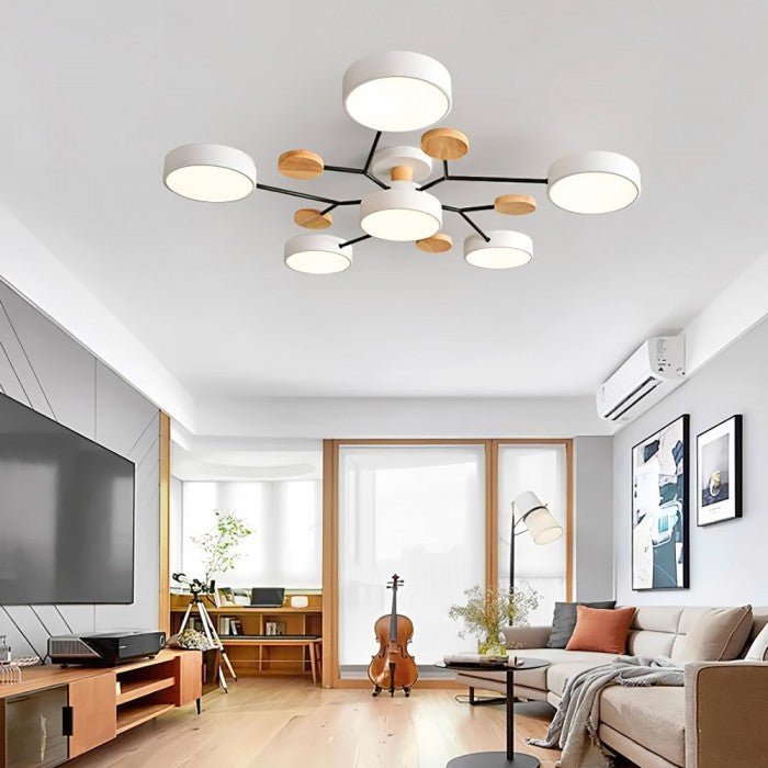 Skanto | Scandinavian LED Ceiling Lamp – Modern Branch Design with Warm White Lighting & Energy-Saving Technology