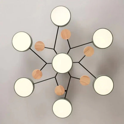 Scandinavian Branched LED Chandelier for Modern Home Lighting