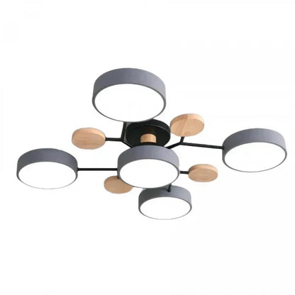 Scandinavian Branched LED Chandelier for Modern Home Lighting