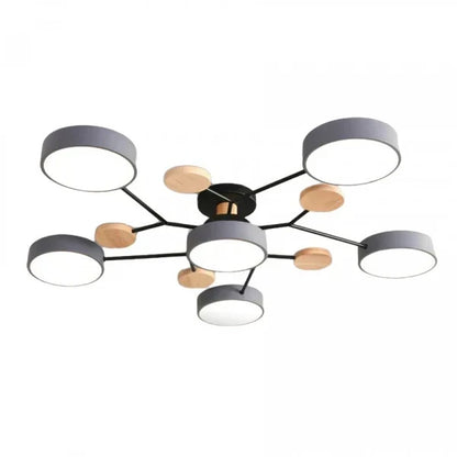 Scandinavian Branched LED Chandelier for Modern Home Lighting