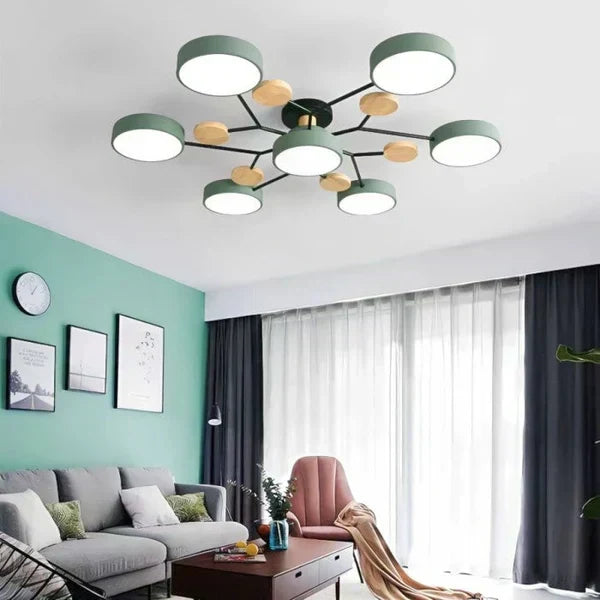 Scandinavian Branched LED Chandelier for Modern Home Lighting