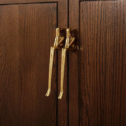 Nordic Brass Cabinet Handle Luxury Modern Wardrobe and Drawer Handle | Skanto