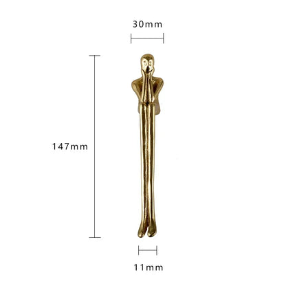 Nordic Brass Cabinet Handle Luxury Modern Wardrobe and Drawer Handle | Skanto
