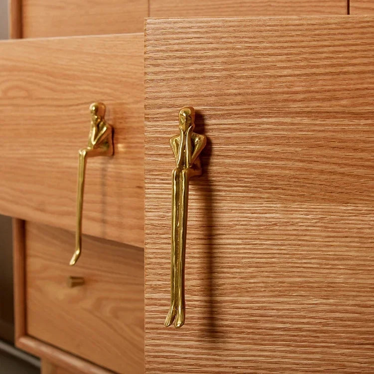 Nordic Brass Cabinet Handle Luxury Modern Wardrobe and Drawer Handle | Skanto