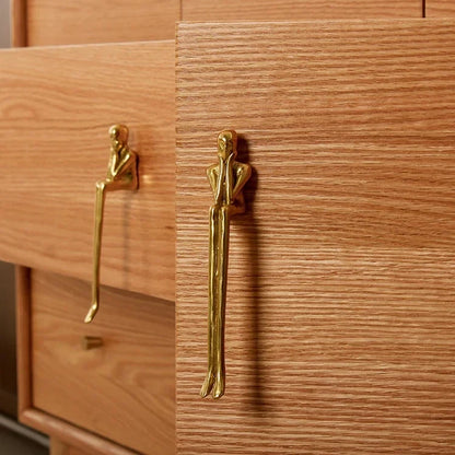 Nordic Brass Cabinet Handle Luxury Modern Wardrobe and Drawer Handle | Skanto